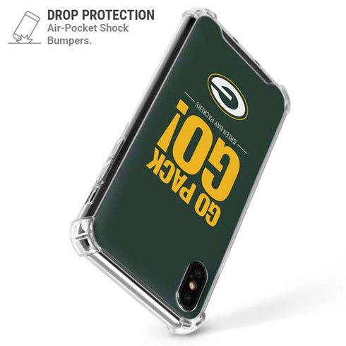 NFL Green Bay Packers Team Motto iPhone XS Max Clear Case
